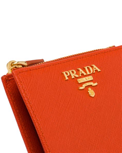 prada small saffiano leather wallet|Prada small wallet price.